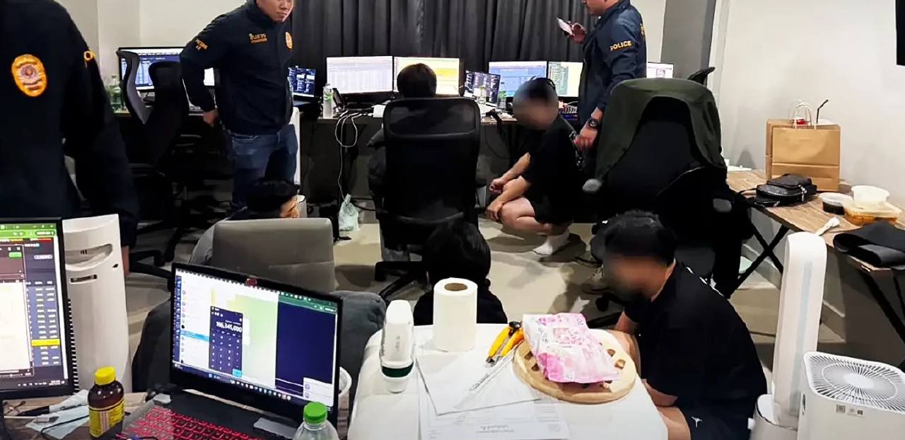 韩国公民运营的线上赌博网站在泰国被端，14人被捕